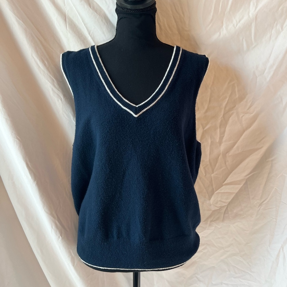 Old Navy Dark Blue V-Neck Sweater Vest